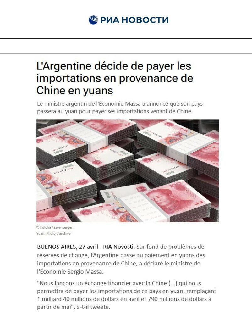 argentine yuan chine