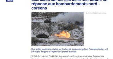 coree bombardements